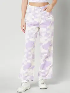 Kraus Jeans Women Wide Leg High-Rise Light Fade Jeans