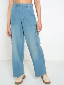 SF JEANS by Pantaloons Women Wide Leg High-Rise Jeans