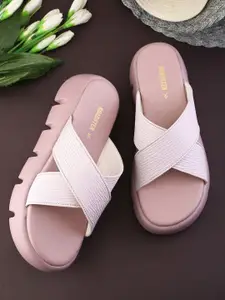 The Roadster Lifestyle Co. Women Criss-Cross Open Toe Flats