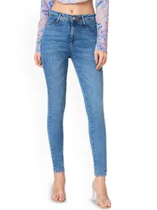 Kraus Jeans Women Skinny Fit High-Rise Light Fade Jeans