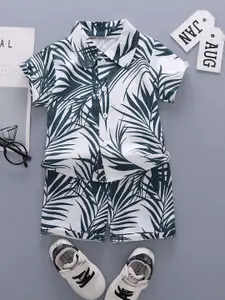 StyleCast x Revolte Boys Printed Shirt With Shorts