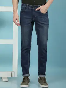 Canary London Men Smart Slim Fit Low-Rise Light Fade Printed Stretchable Jeans