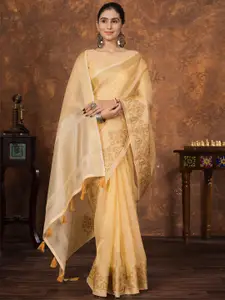 Saree mall Woven Design Zari Tissue Sarees