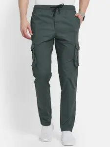 Octave Men Cotton Mid-Rise Cargo Track Pant