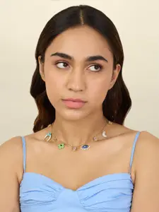 Isharya Brass Gold-Plated Necklace