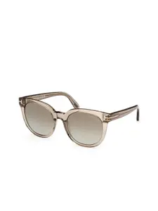 Tom Ford Women Round Sunglasses with UV Protected Lens FT1109 53 45G