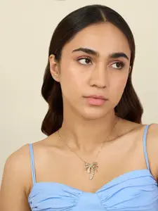 Isharya Brass Gold-Plated Necklace