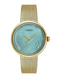 Timex Women Dial & Stainless Steel Bracelet Style Straps Analogue Watch TWEL19301