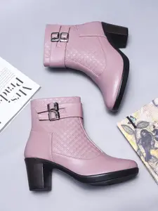 Killer Women Round Toe Block Heel Boots