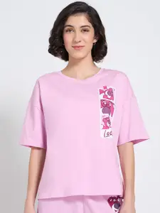 Dreamz by Pantaloons Printed Pure Cotton Lounge T-Shirt