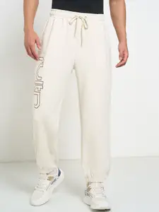 Ajile by Pantaloons Men Printed Relaxed-Fit Mid-Rise Track Pants