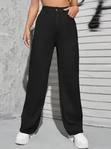 HIGH BUY Women Straight Fit High-Rise Jeans