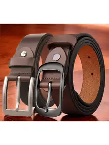 The Roadster Lifestyle Co Set Of 2 Leather Formal Belts