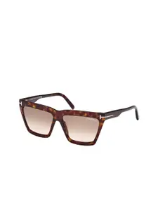 Tom Ford Women Cateye Sunglasses with UV Protected Lens