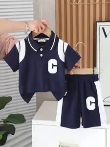 INCLUD Boys Colourblocked T-shirt with Shorts