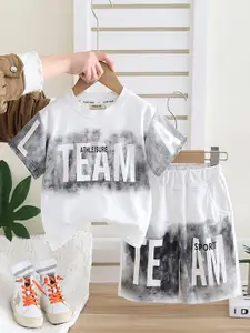 INCLUD Boys Dyed T-shirt with Shorts