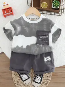 INCLUD Boys Dyed T-shirt With Shorts