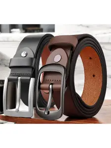 The Roadster Lifestyle Co Set Of 2 Leather Formal Belts