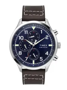 Timex Men Dial & Leather Straps Analogue Multi Function Watch TWEG23901