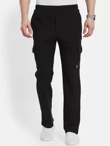 Octave Men Cotton Mid-Rise Slim Fit Cargo Track Pant