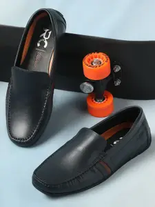 Ruosh Men Leather Slip-On Driving Shoes