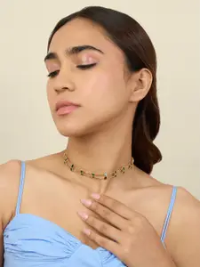 Isharya Brass Gold-Plated Necklace