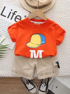 INCLUD Boys Printed T-shirt With Shorts