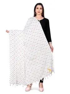 Vicharan Geometric Printed Cotton Dupatta