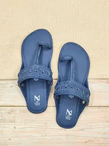 THE MADRAS TRUNK Women Kolhapuri Laser Cuts One Toe Flats