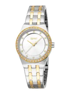 ESPRIT Women Embellished Dial & Stainless Steel Straps Analogue Watch ES1L464M0055