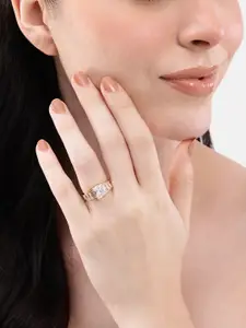 DressBerry Stone Studed Finger Ring