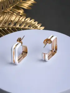 Designbox Square Half Hoop Earrings