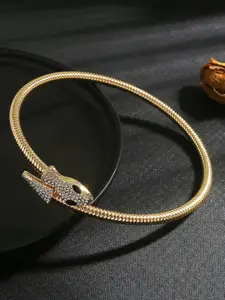 FIMBUL Gold-Plated Snake Choker Necklace