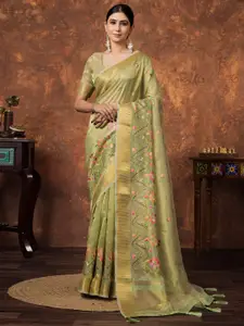 Saree mall Woven Design Zari Tissue Sarees
