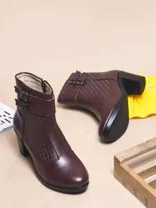 Killer Women Round Toe Block Heel Boots