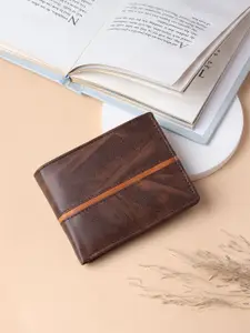 Provogue Men Textured Two Fold Wallet