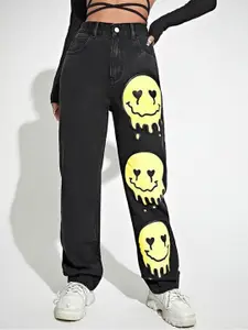 HIGH BUY Women Comfort Relaxed Fit Mid-Rise Jeans