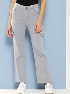 BAESD Women Comfort Relaxed Fit Clean Look Cotton Jeans