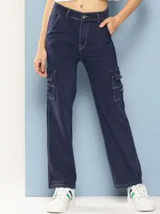 BAESD Girls Comfort Relaxed Fit Mid-Rise Low Distress Stretchable Jeans