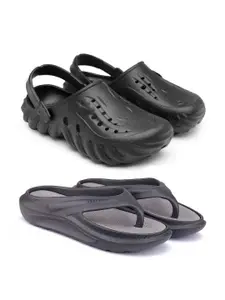 BERSACHE Men Pack Of 2 Combo Flip-Flops