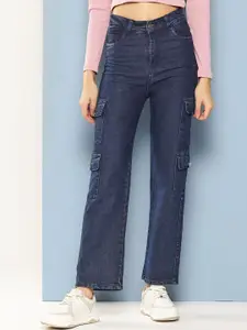 BAESD Women Comfort Relaxed Fit Cotton Cargo Styles Jeans