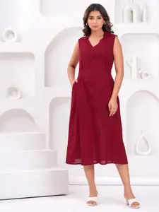 Nayo Women A-Line Midi Dress