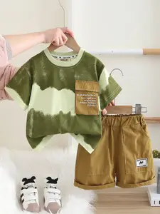 INCLUD Boys Dyed T-shirt With Shorts