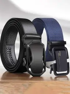 The Roadster Lifestyle Co Set Of 2 Textured Formal Belts