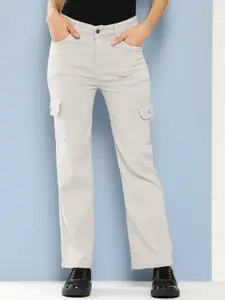 BAESD Women Comfort Mid-Rise Relaxed Fit Clean Look Stretchable Jeans