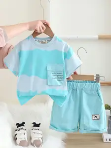 INCLUD Boys Dyed T-shirt with Shorts