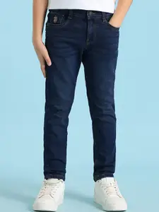 U.S. Polo Assn. Kids Boy Mid-Rise Slim Fit Clean Look Jeans