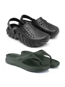 BERSACHE Men Set Of 2 Slip-On with Clogs