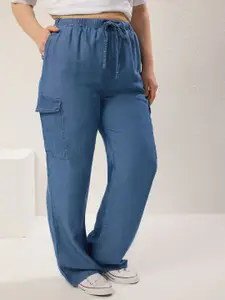 Trendyol Women Pure Cotton Regular Fit Mid-Rise Clean Look Jeans