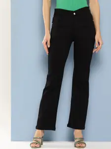 BAESD Women Comfort Relaxed Fit Clean Look Cotton Jeans